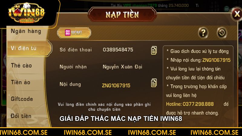 Giải đáp thắc mắc chi tiết về vấn đề nạp tiền trong vài phút